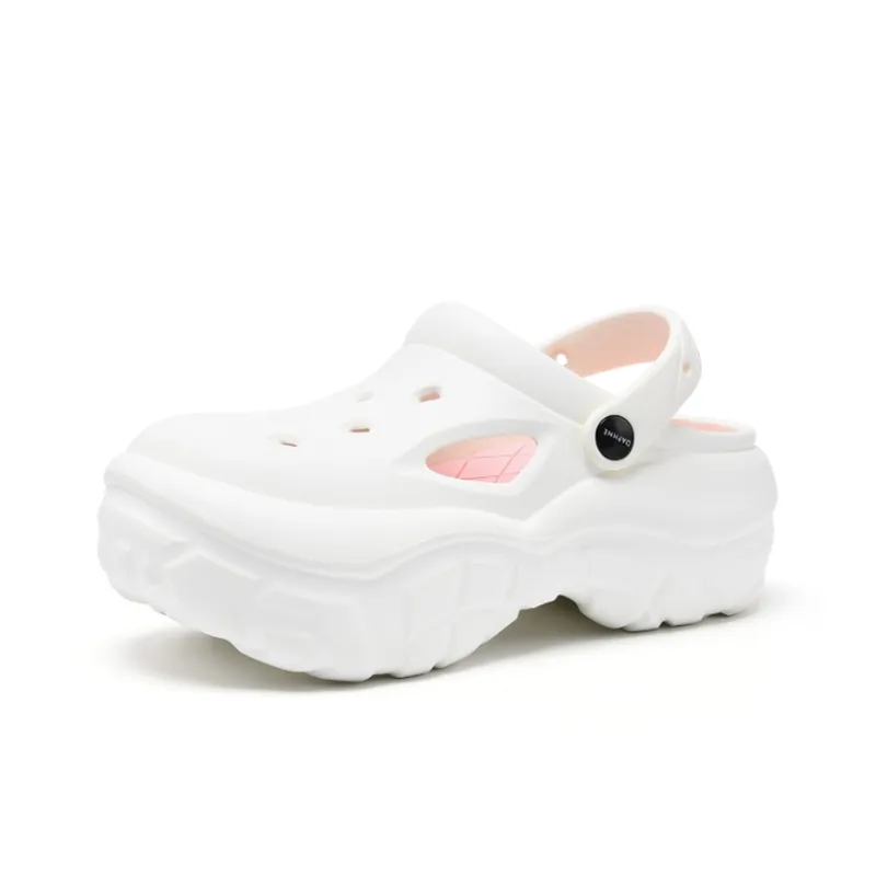 DAPHNE Clogs Women's White Pink-1