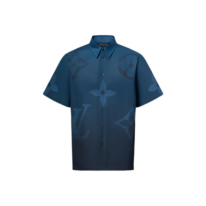 LOUIS VUITTON Monogram Printed Short Sleeved Shirt-0
