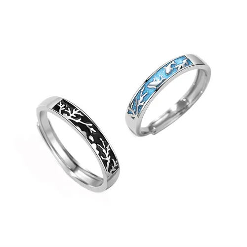 Lockstarfy S925 Silver Rings Unisex