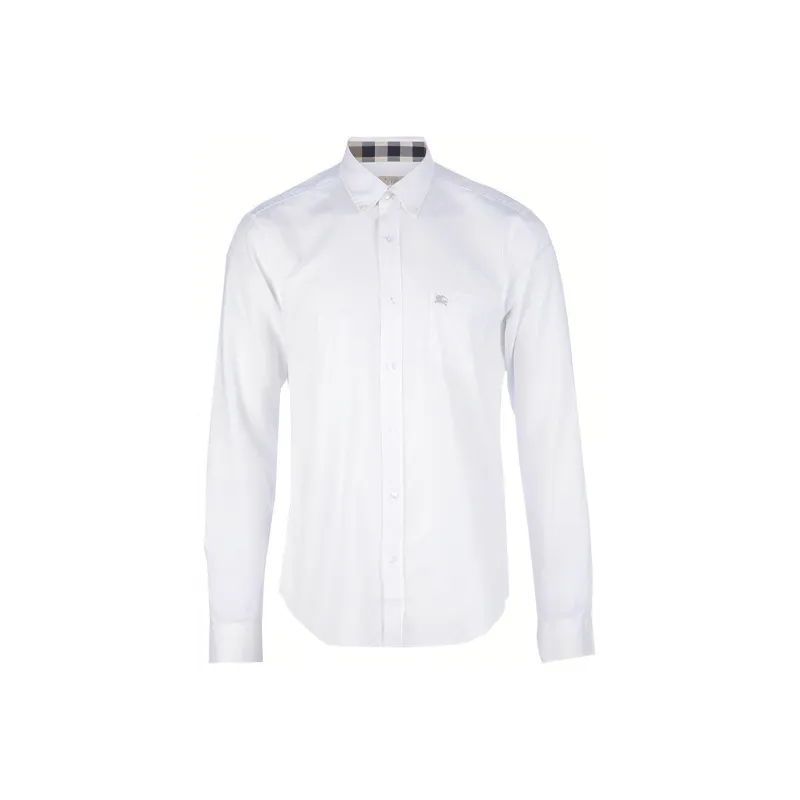 Burberry Shirts Men White-0