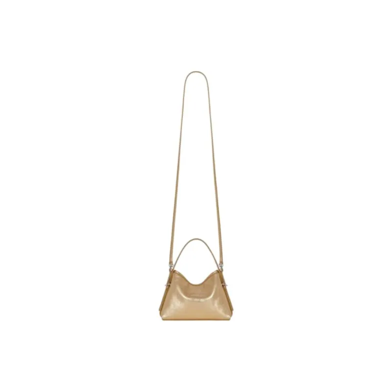 Givenchy Voyou Cow Leather Shoulder Bag, Crossbody Bag, Handbag Extra Mini Women's Gold-1