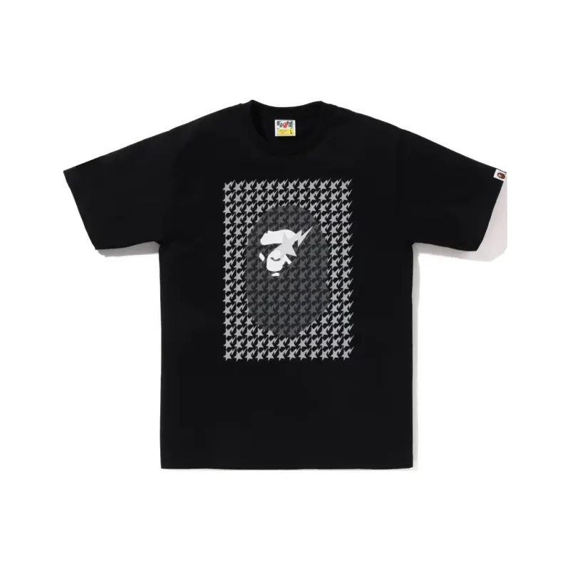 Bape Sta Houndstooth Ape Head Tee-1