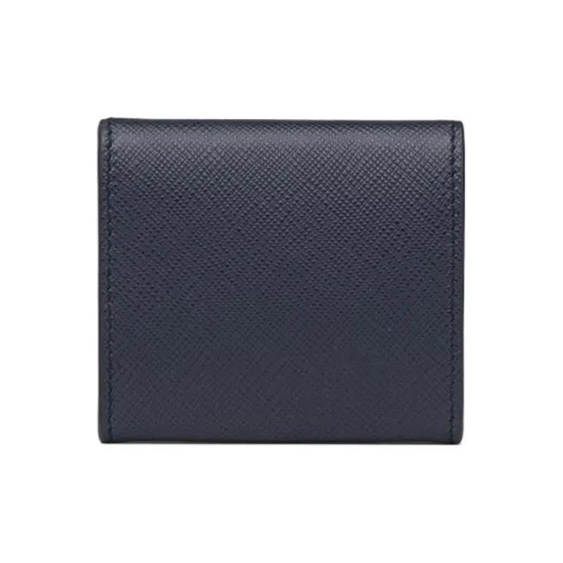 PRADA Saffiano Leather Coin Purse Regular Men's Marine Blue-1