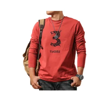 Seasonal Words T Shirt Men's Brick Red