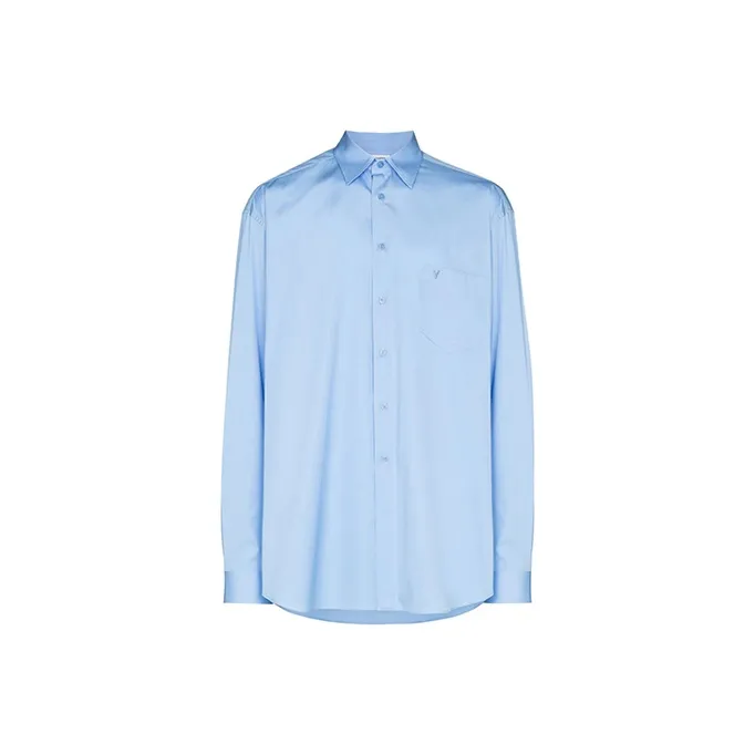Vetements Shirts Men Blue-0