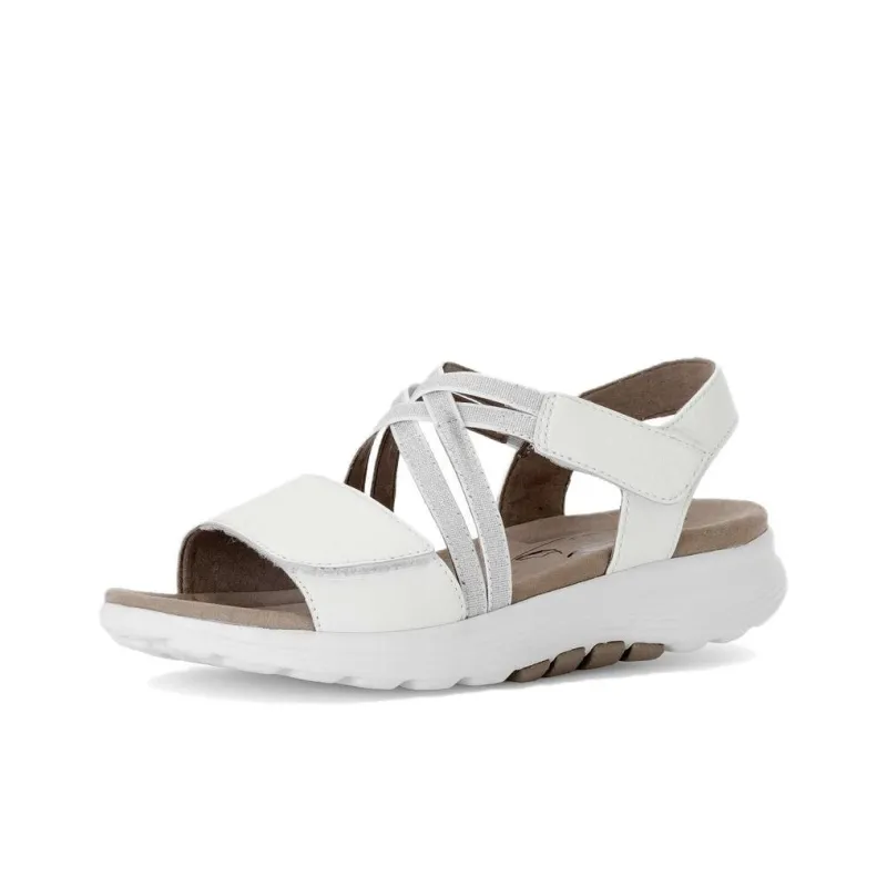 Gabor Rollingsoft Beach Sandals Women's White-2
