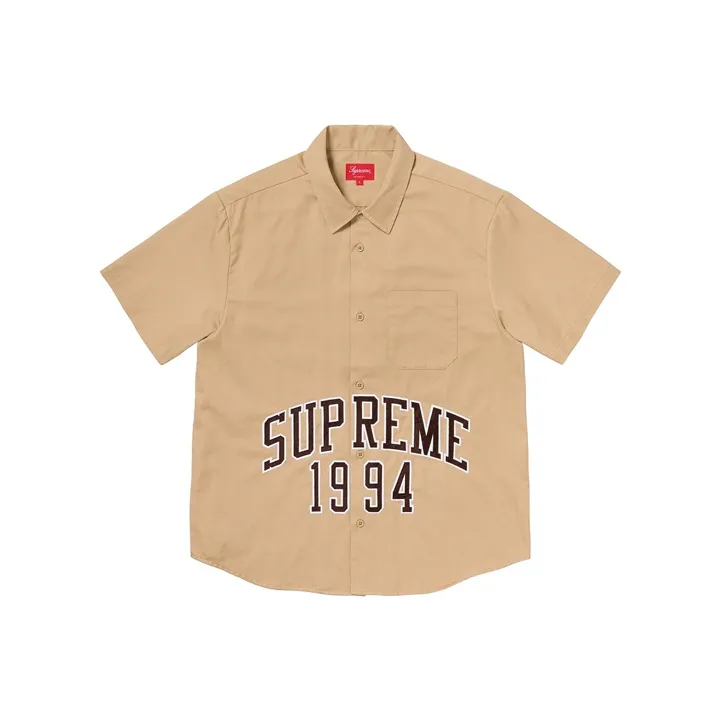 Supreme Arc Logo S/S Work Shirt-0