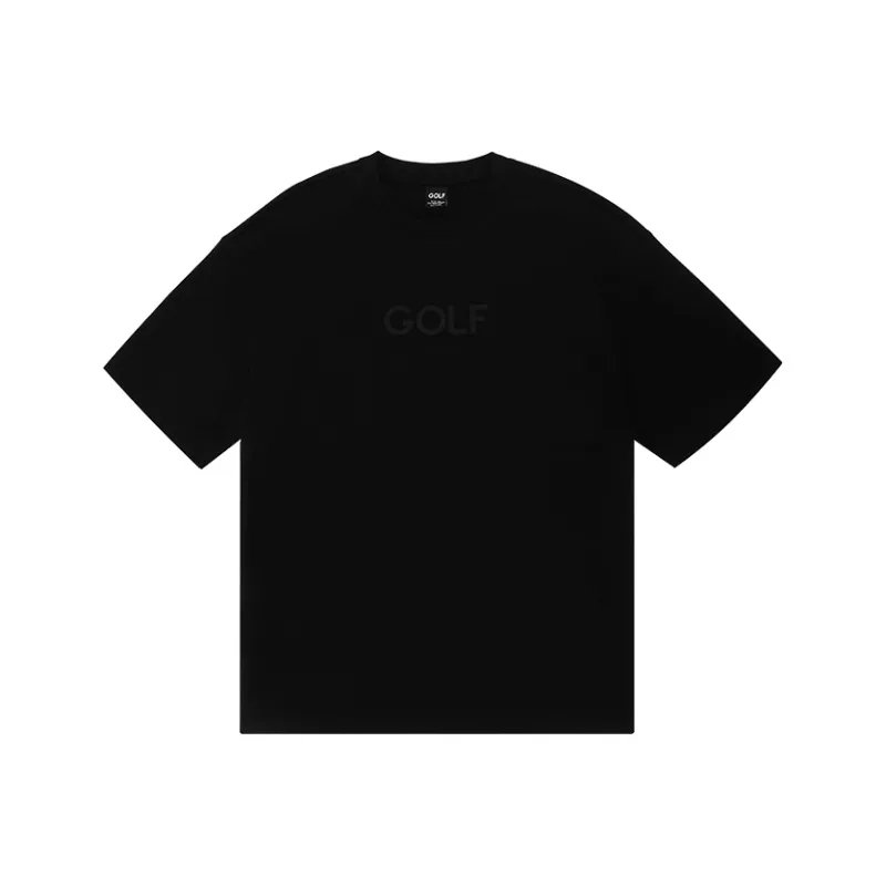 GOLF Solid Color Letter Logo Minimalist Style Fashion Versatile Casual Crew Neck Short Sleeved T Shirt T Shirt Men's-2
