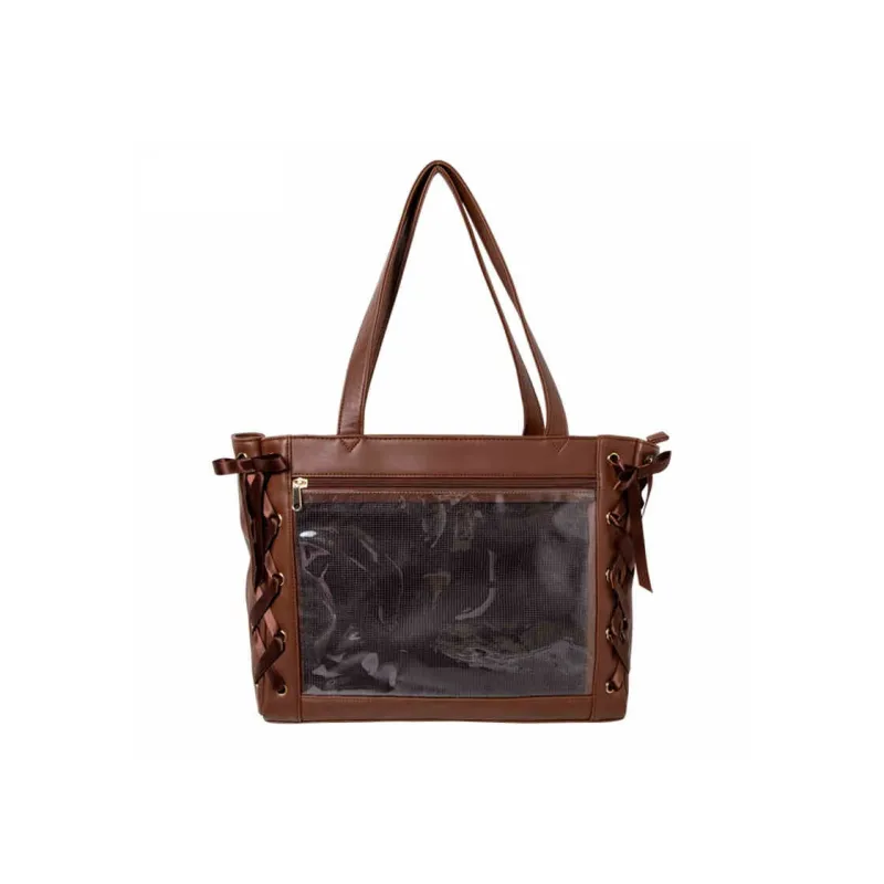 OTA Fabric Shoulder Bag Regular Women's Silver-27