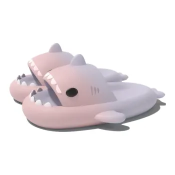 LATE TIME Gradient Shark Slippers For Women's Summer Outerwear, Platform Slip Resistant Indoor Home Slippers, Unisex