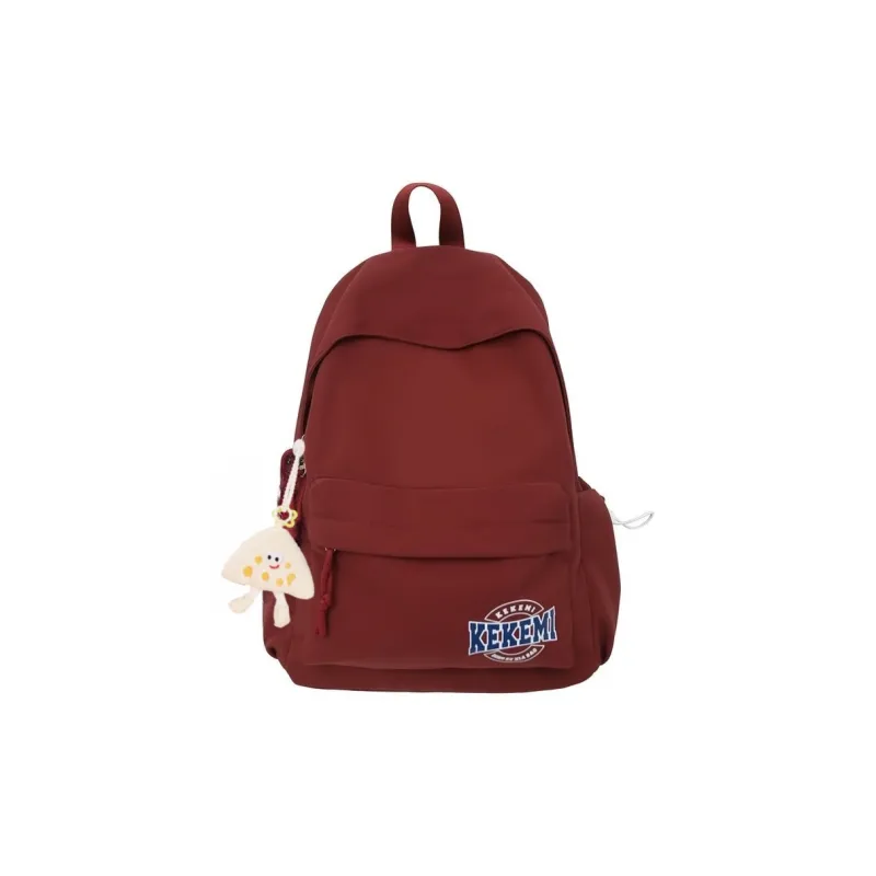 KAMLUI Nylon Backpack Regular Unisex White/Pink/Blue/Red/Black-10