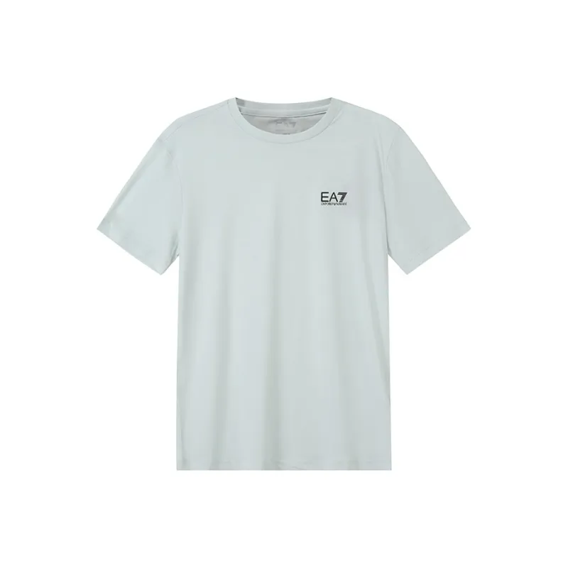 EMPORIO ARMANI EA7 T Shirt Men's Light Blue Green-0