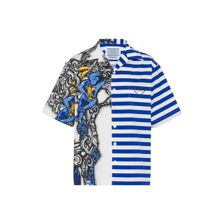 PRADA Shirts Men Blue-0