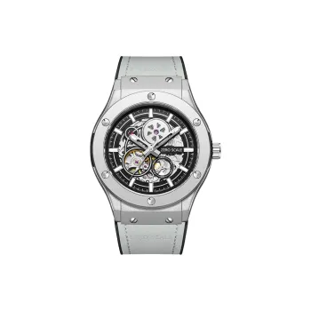 Zero Scale Star Track Zero Gravity Collection Mechanical Movement Rubber Strap Watch Men's Watches Cut Out Dial