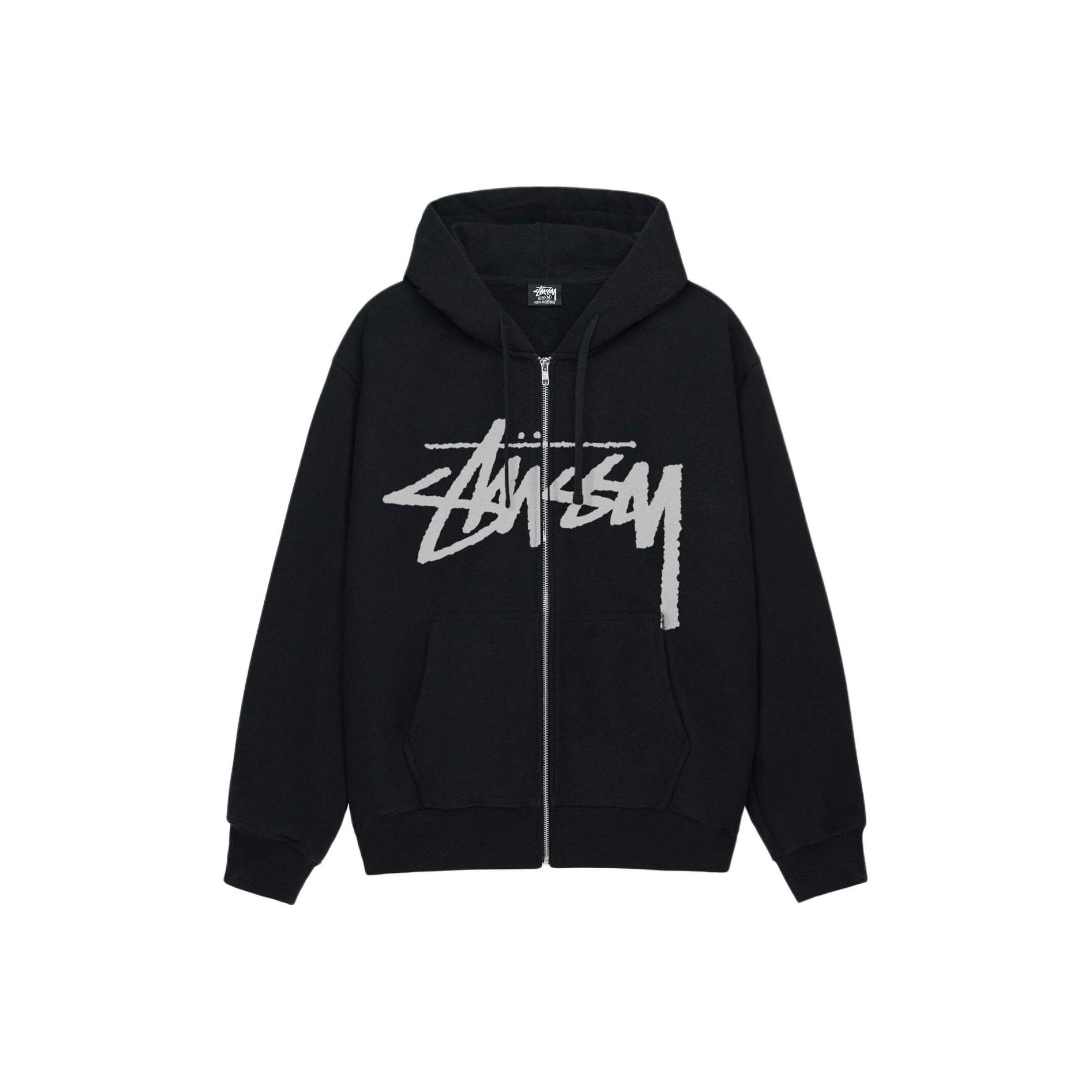 Stussy Block Sport Pigment Dyed Hoodie Black XL - POIZON