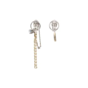 JUSTINE CLENQUET Brass Earrings Unisex Gold