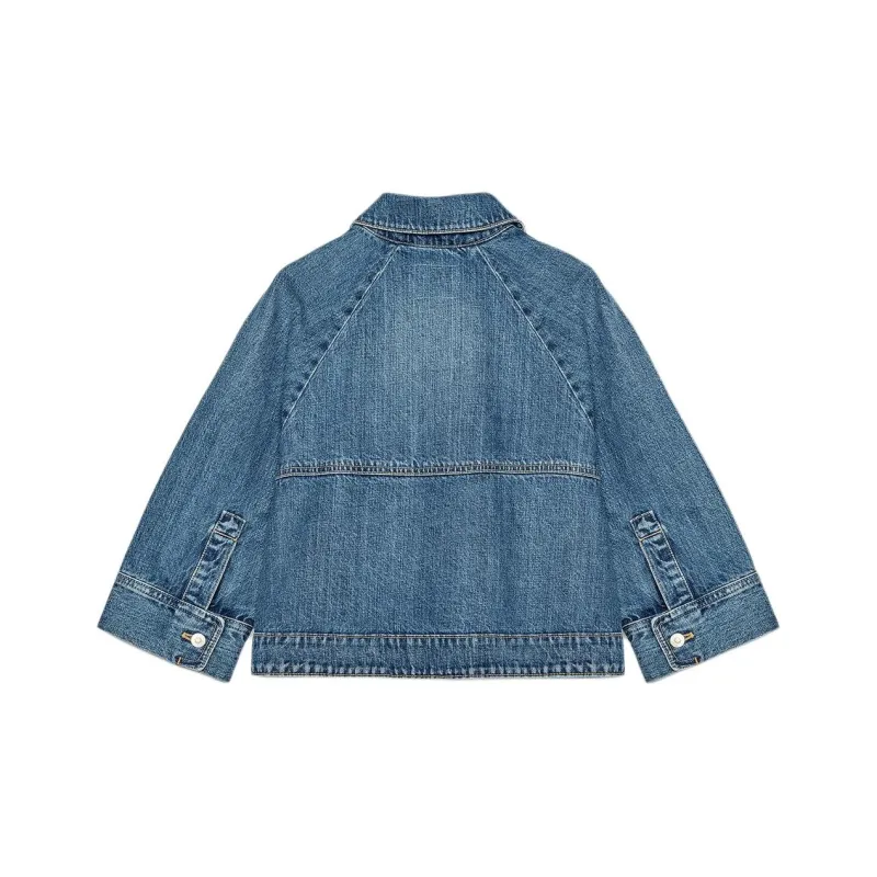 ZARA Trf Jackets Coats Women's Blue-1