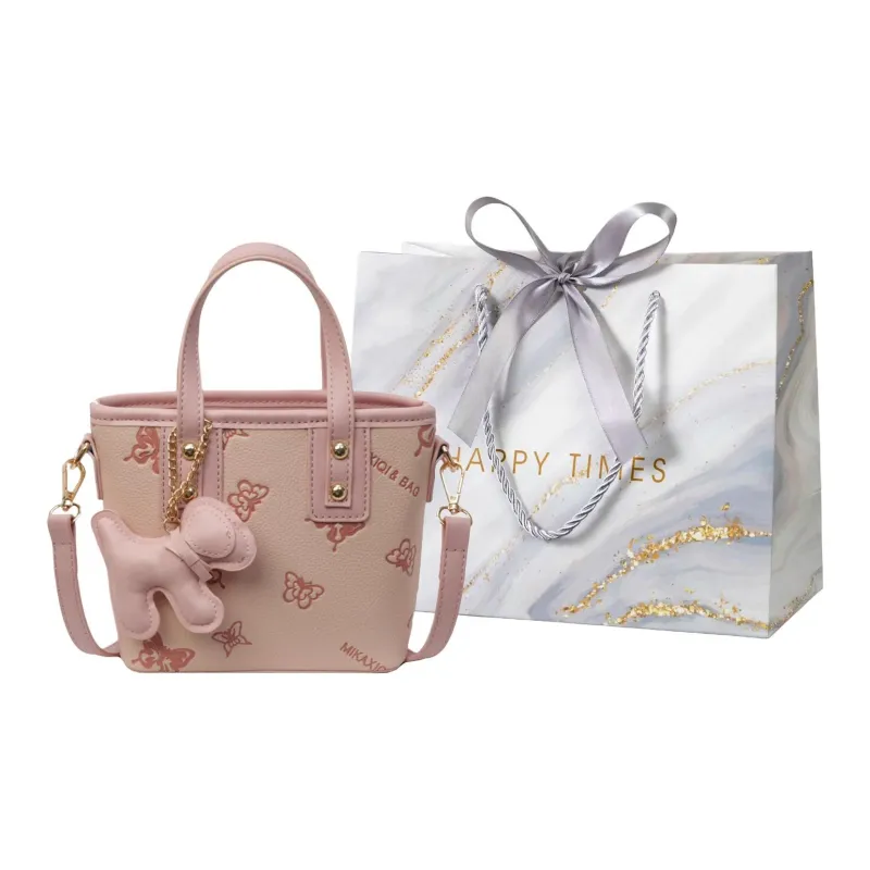 Miss Angel PU Handbag Regular Women's Blue/Pink/Brown-0