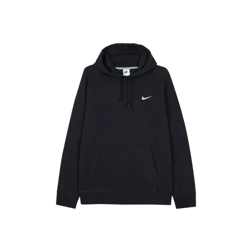 Nike Men's Hooded Fleece Lined Sweatshirt Black/White