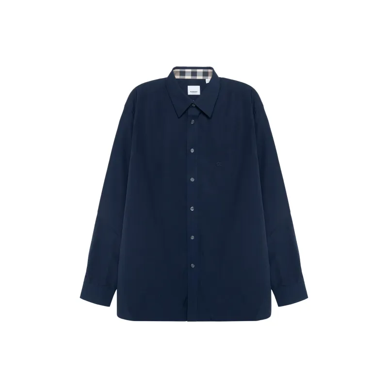 Burberry Shirts Men Dark Blue-0