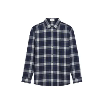 CELINE 2010s Checked Flannel Shirt