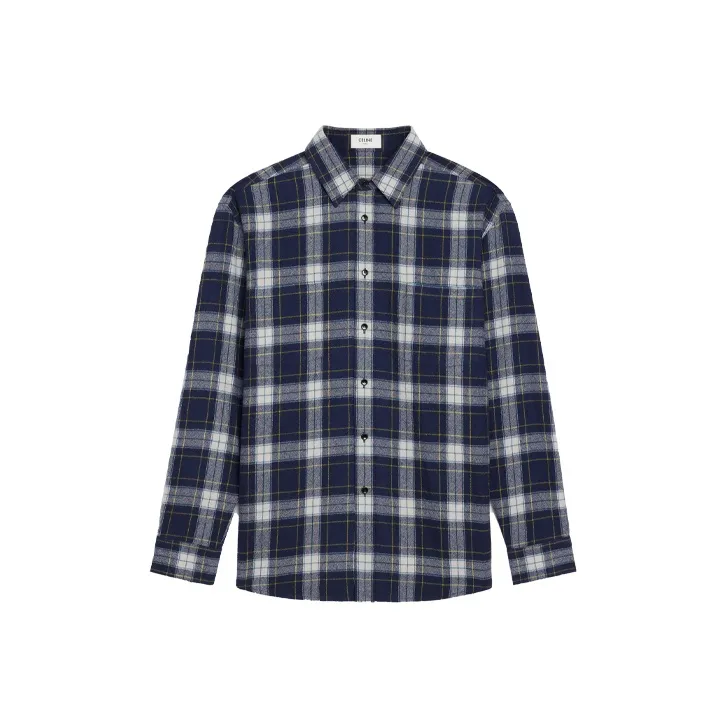 CELINE 2010s Checked Flannel Shirt-0