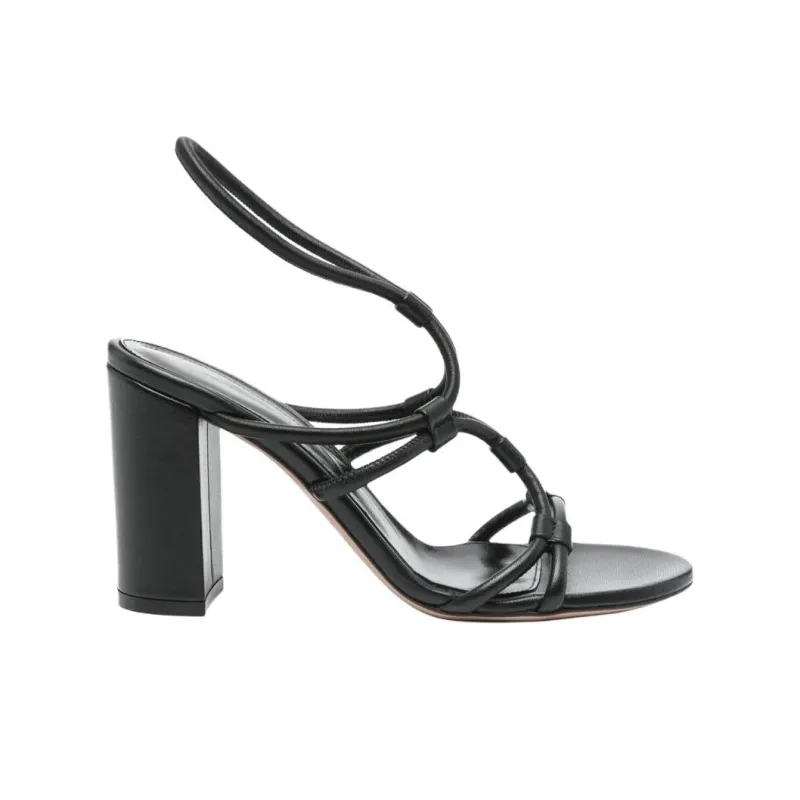 GIANVITO ROSSI Gianvito One Strap Sandals 8.5cm Women's Black-1