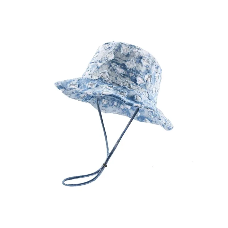 VERENA REINE Denim Bucket Hats Unisex-0