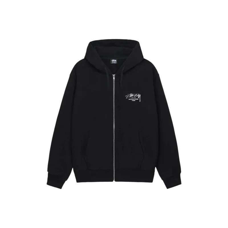 Stussy BEAT SOUNDS ZIP HOODIE Sweatshirt Unisex Black-1