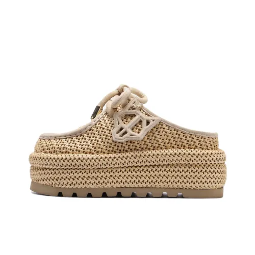 Naked Wolfe Blizzard Abrasion Resistant Closed Toe Slippers Women's Beige