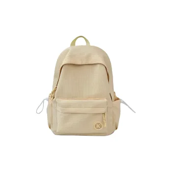 Kaka Tree Oxford Backpack Unisex Black/White/Pink/Yellow/Blue/Green