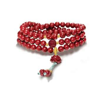 Jodie&Kevin Reconstructed Cinnabar Bracelets Unisex