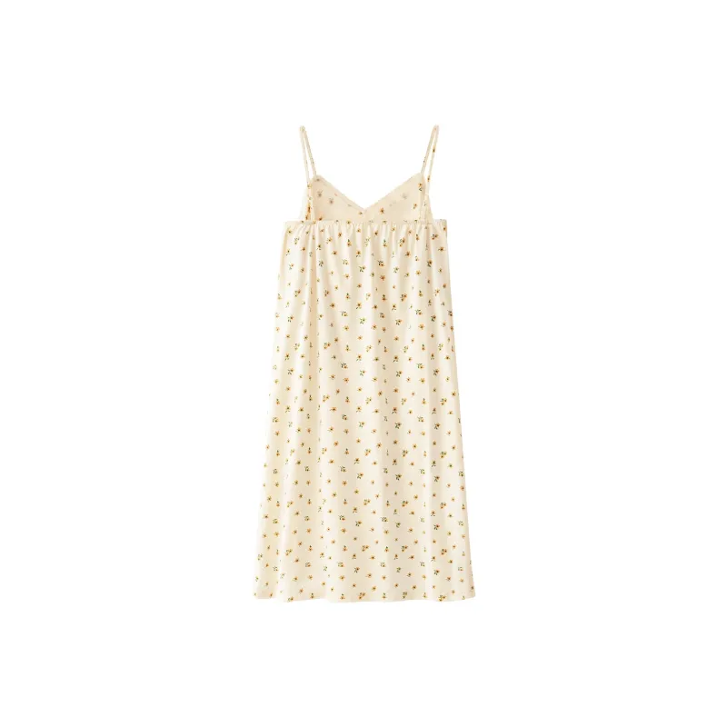 SEM/R Nightgown Women's Cream Apricot-1
