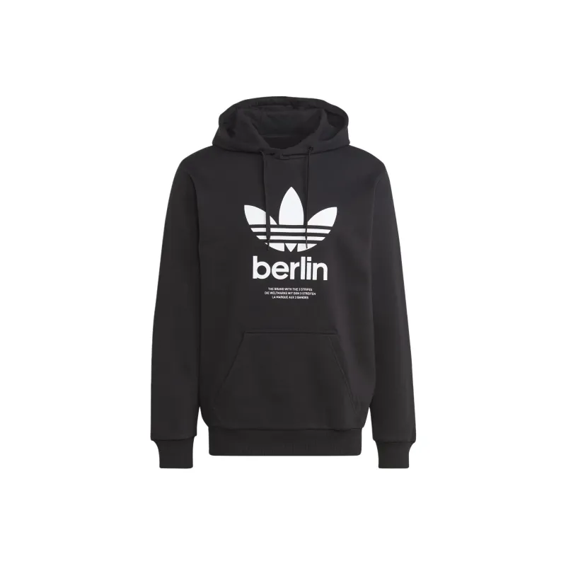 Adidas Originals Icone Berlin City Originals Hoodie Sweatshirt Men's Black-0