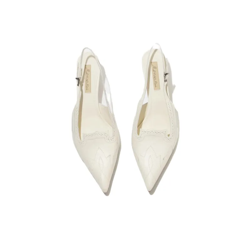 Meruomai High Heels Women's White-6