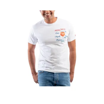 MC2 Saint Barth Aperol Spritz Embroidered T Shirt