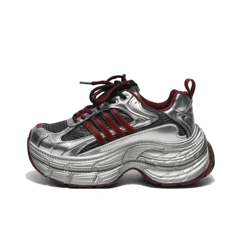 Yang Nianhua Cushioning, Slip Resistant, And Abrasion Resistant Low Top Chunky Sneakers Women's-5