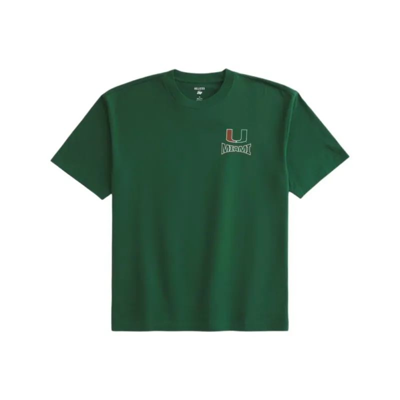 Hollister T Shirts Men Green-0