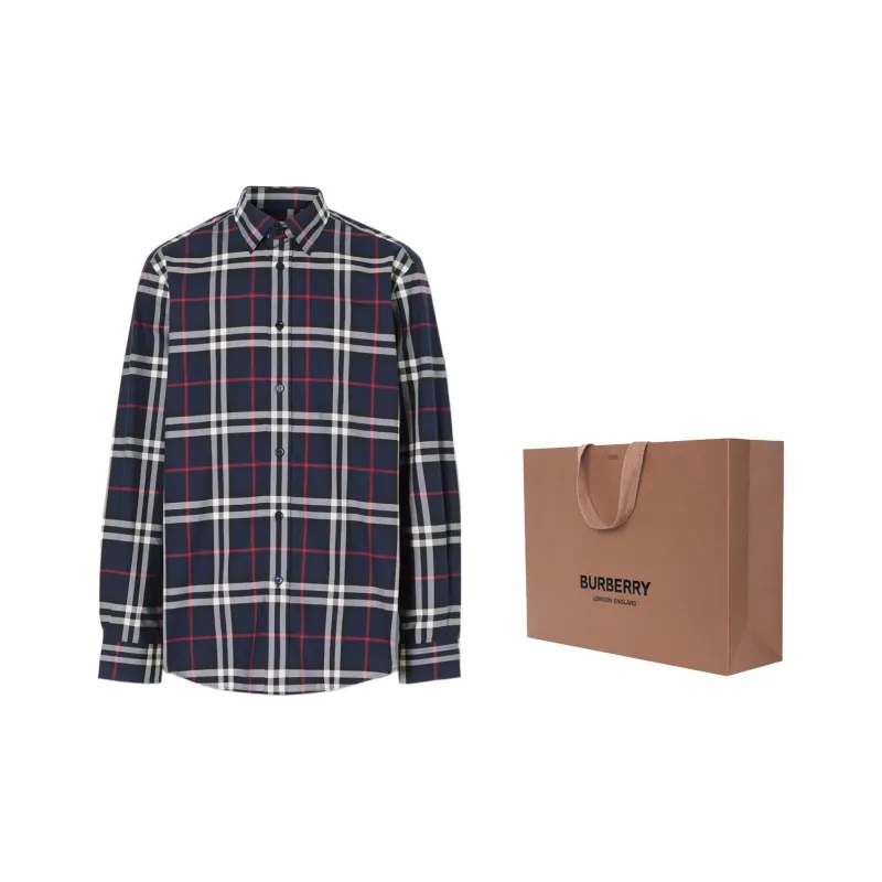 Burberry Check Print L/S Shirt-6
