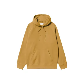 Carhartt WIP SS24 Hooded Chase Sweat Sweatshirt Men's Ginger Yellow