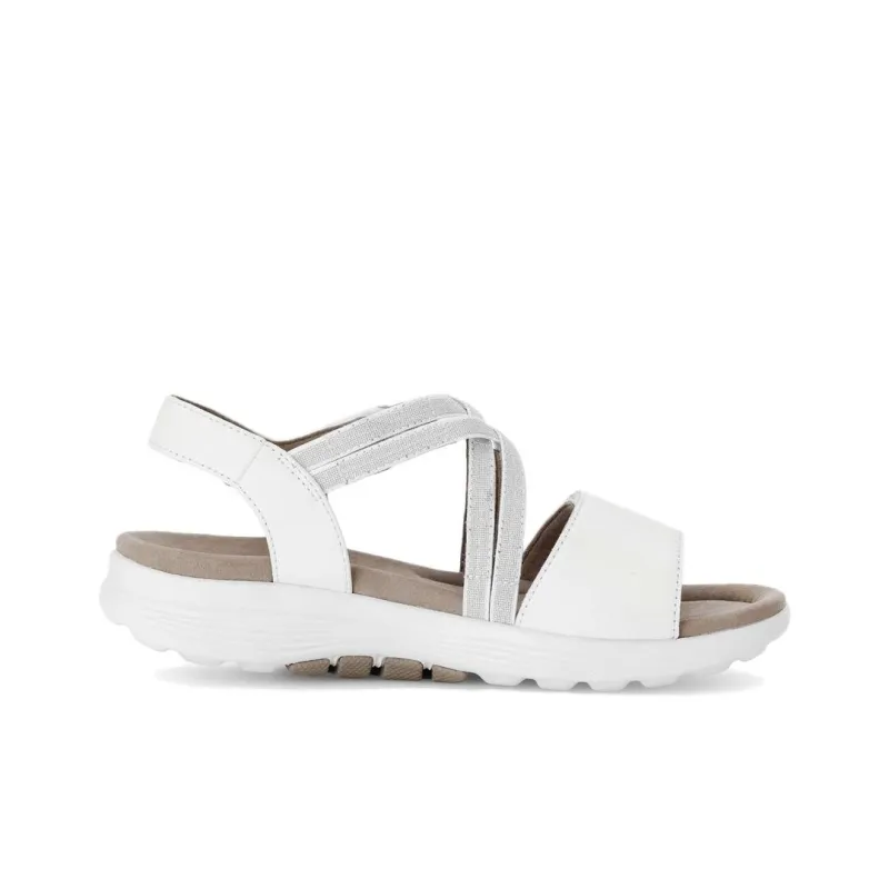 Gabor Rollingsoft Beach Sandals Women's White-1
