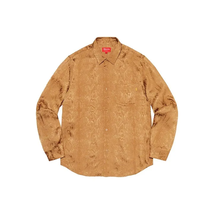 Supreme Snakeskin Jacquard Shirt-0