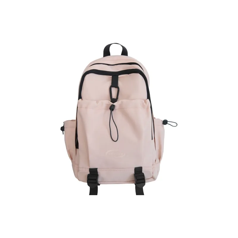 XIANGSU Nylon Backpack Unisex Red/Pink White/Black-5