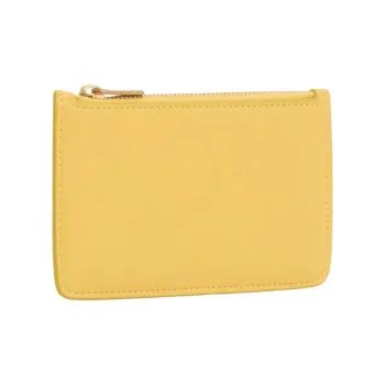 MANSUR GAVRIEL Calfskin Card Holder Women's Lemon Yellow