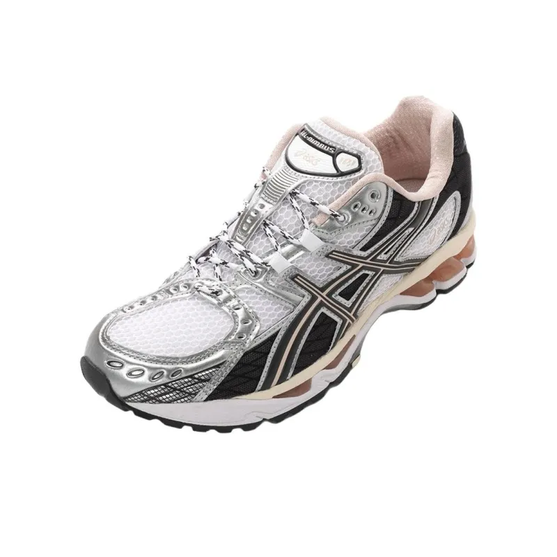 Asics GEL Nimbus 10.1 Anti Slip Wear Resistant Low Top Casual Training Running Shoes Unisex White Black Gray-4