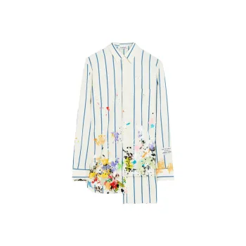 Lanvin X Gallery Dept. Patchwork Shirt With Paint Marks