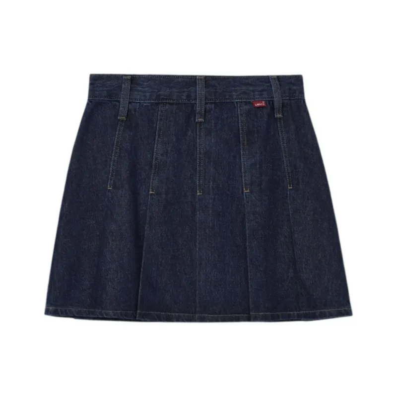 Levi's Denim Short Skirts Women's Dark Blue-1