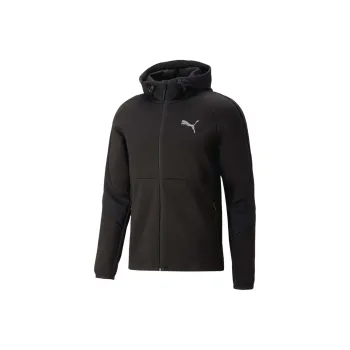 PUMA EVOSTRIPE Full Zip Hoodie Men Sweatshirt Men's Black