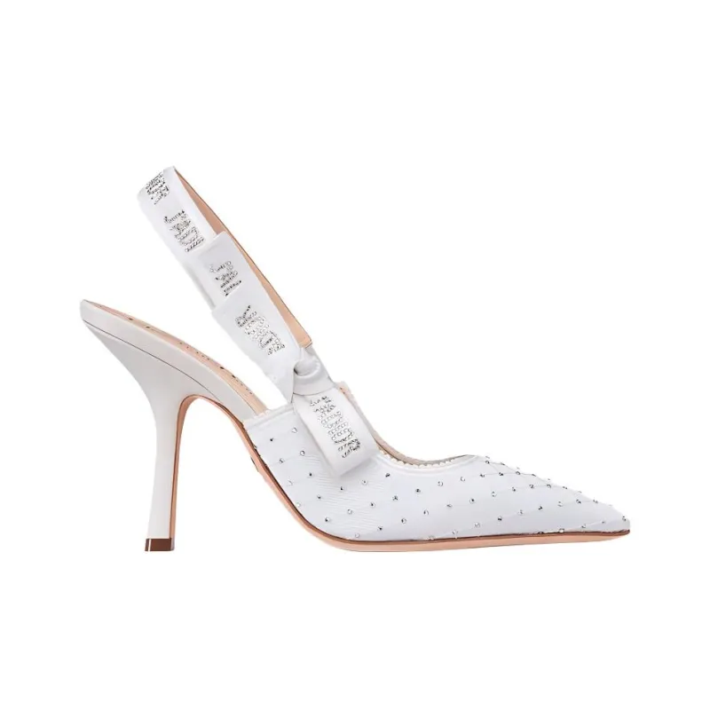 DIOR J'Adior Slim Heel High Heels 9.5cm Women's White-1