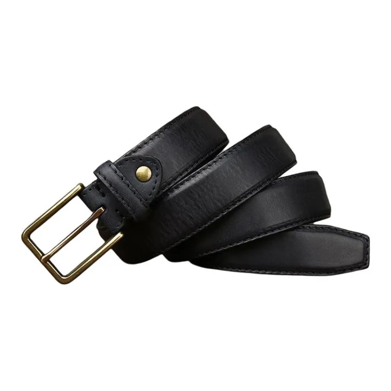 JEANSWEST Cow Leather Belts Men's Width 3.5CM-14